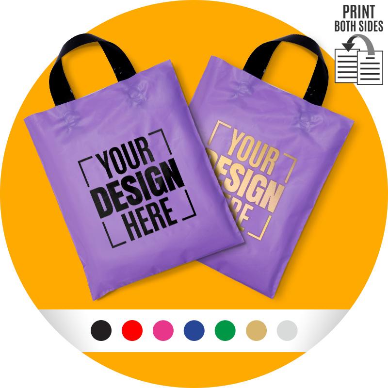 Custom Printed Purple Plastic Carrier Bags Online in India – Packing Supply